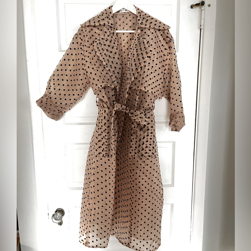 Tulle Trench Coat